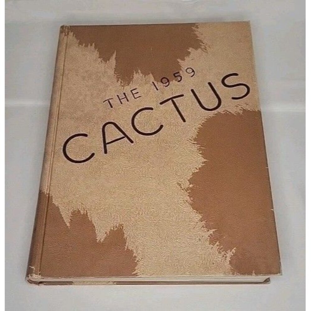 Vintage 1959 University of Texas UT Austin Cactus Yearbook Longhorns Annual
